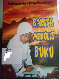 Image of Balita Menulis Buku