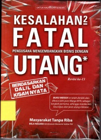 Image of KESALAHAN2 FATAL PENGUSAHA MENGEMBANGKAN BISNIS DENGAN UTANG