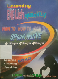 Image of Learning ENGLish qUicKLy HOW TO SPeaK NatiVE