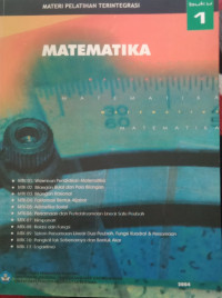 Image of MATERI PELATIHAN TERINTEGRASI MATEMATIKA buku 1