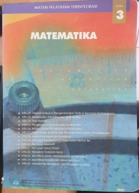 Image of MATERI PELATIHAN TERINTEGRASI MATEMATIKA buku 3