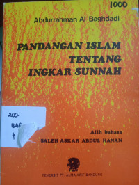 Image of PANDANGAN ISLAM TENTANG INGKAR SUNNAH