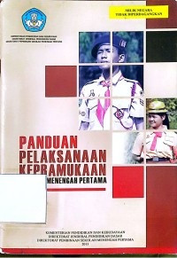 Image of PANDUAN PELAKSANAAN KEPRAMUKAAN SEKOLAH MENENGAH PERTAMA