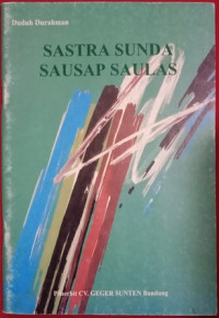 Image of Sastra Sunda Sausap Saulas